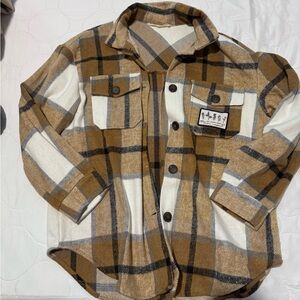 Plaid Button-Up Shacket